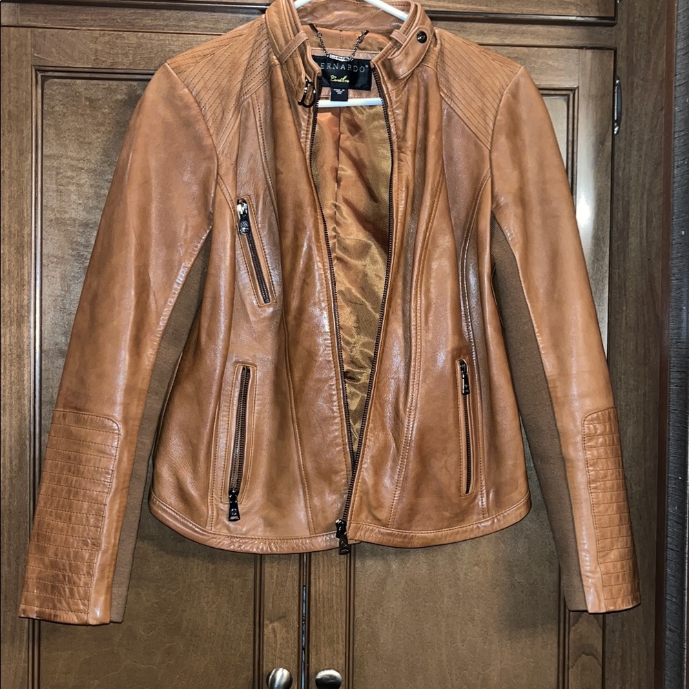 Bernardo Leather Jacket Large